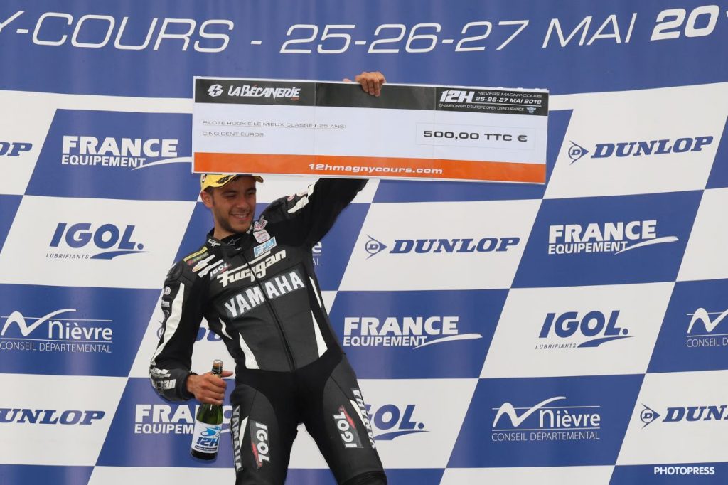 Johan Nigon, meilleur rookie aux12h de Nevers Magny-Cours 2018