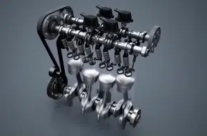 moteur de moto 4-cylindres en ligne