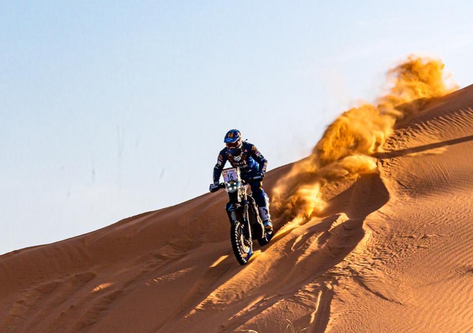 Xavier de Soultrait dans les dunes - rallye du Maroc 2019 ©shakedownteam