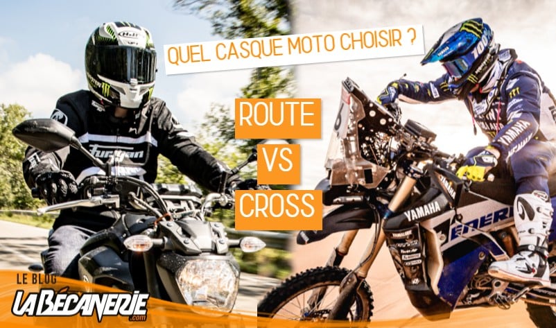 casque moto route ou cross