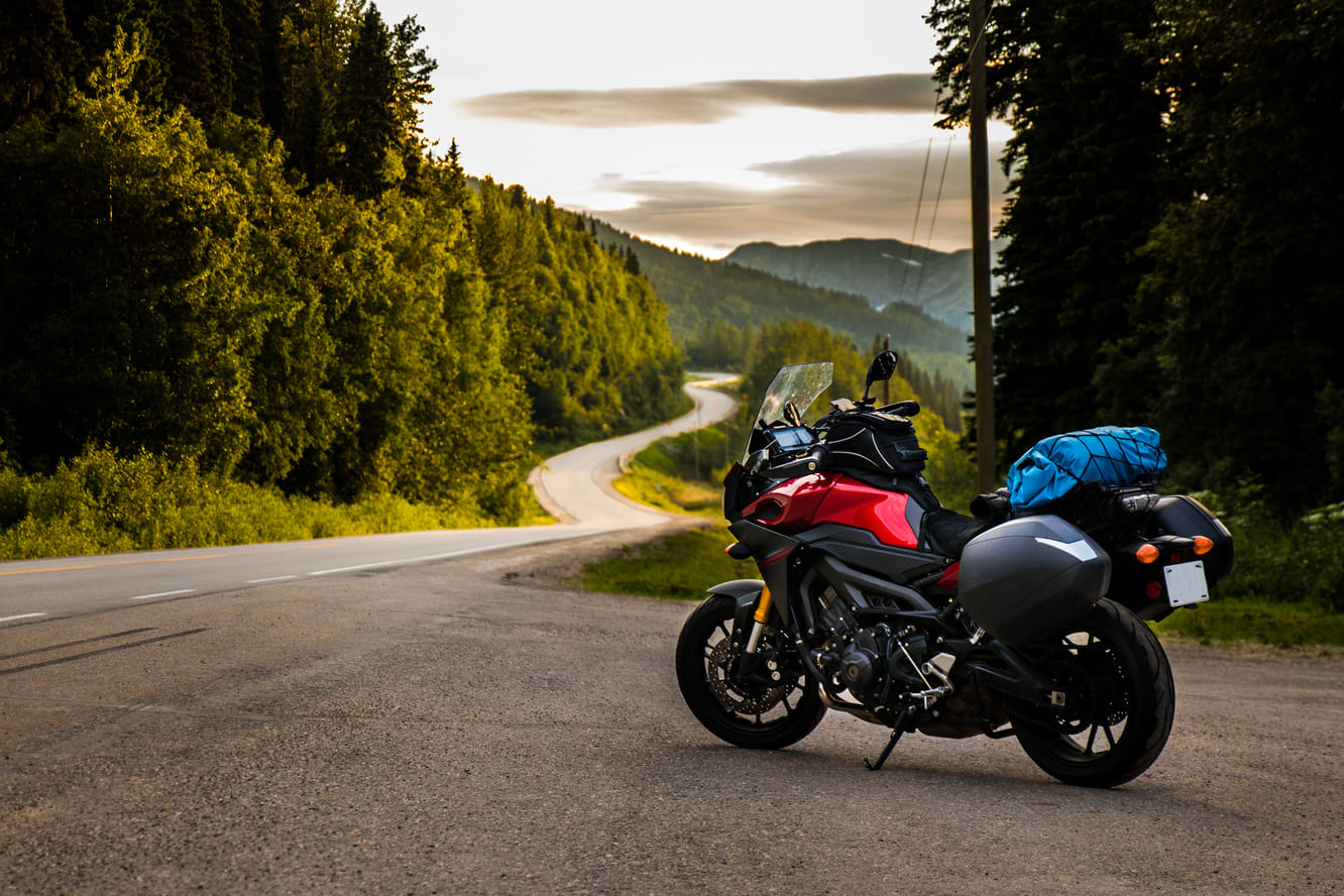 Moto en roadtrip