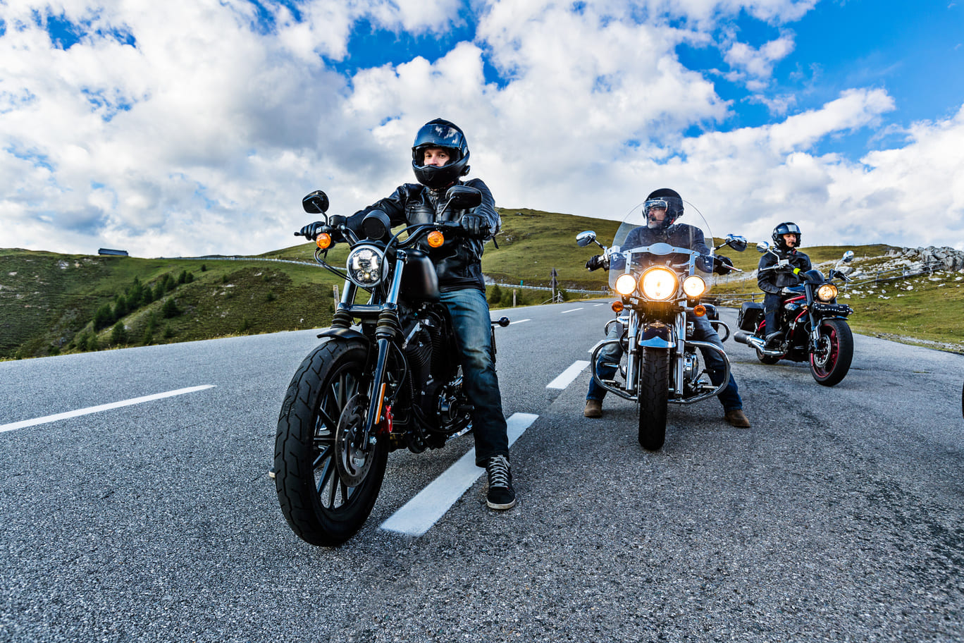 groupe de motard balade